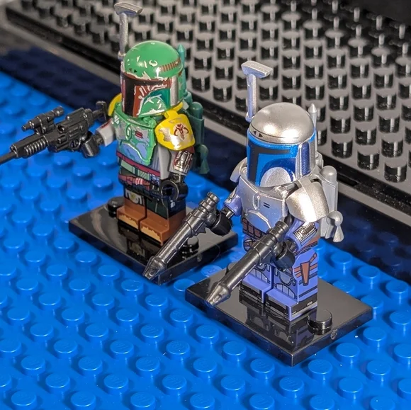 2 Minifigures- Star Wars Jango Fett Building Block Action Figure Clone Wars - Picture 2 of 16